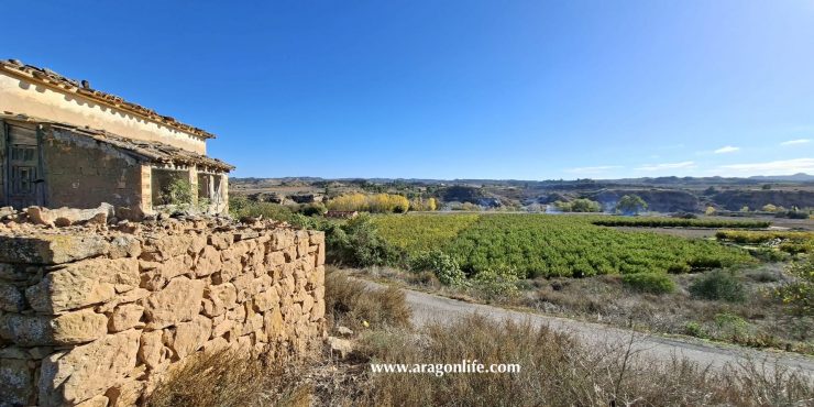 Casa de 305 m2 en Miraflores (Caspe. Aragón) + 3.990m2 regadío. 36.000€